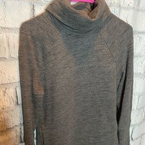 Lululemon grey cowl neck sweatshirt. Size 6